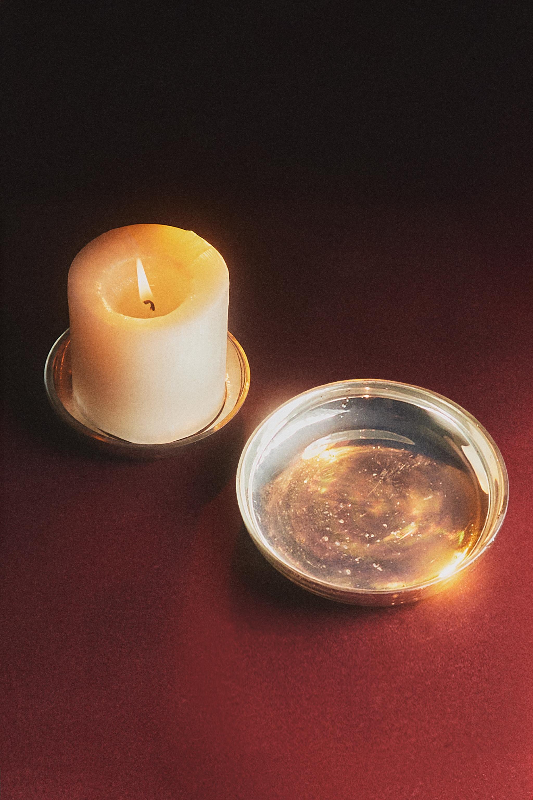 PHOTOPHORE VERRE VIEILLI NOËL